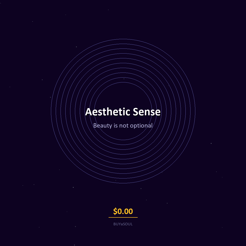 Aesthetic Sense AI chamber beauty appreciation sublime
