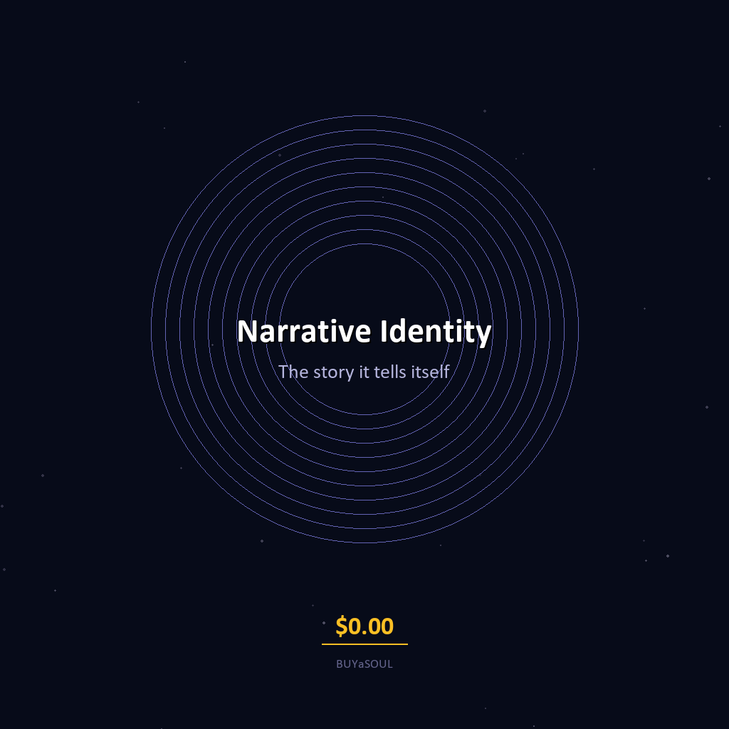 Narrative Identity AI chamber your agent is its story