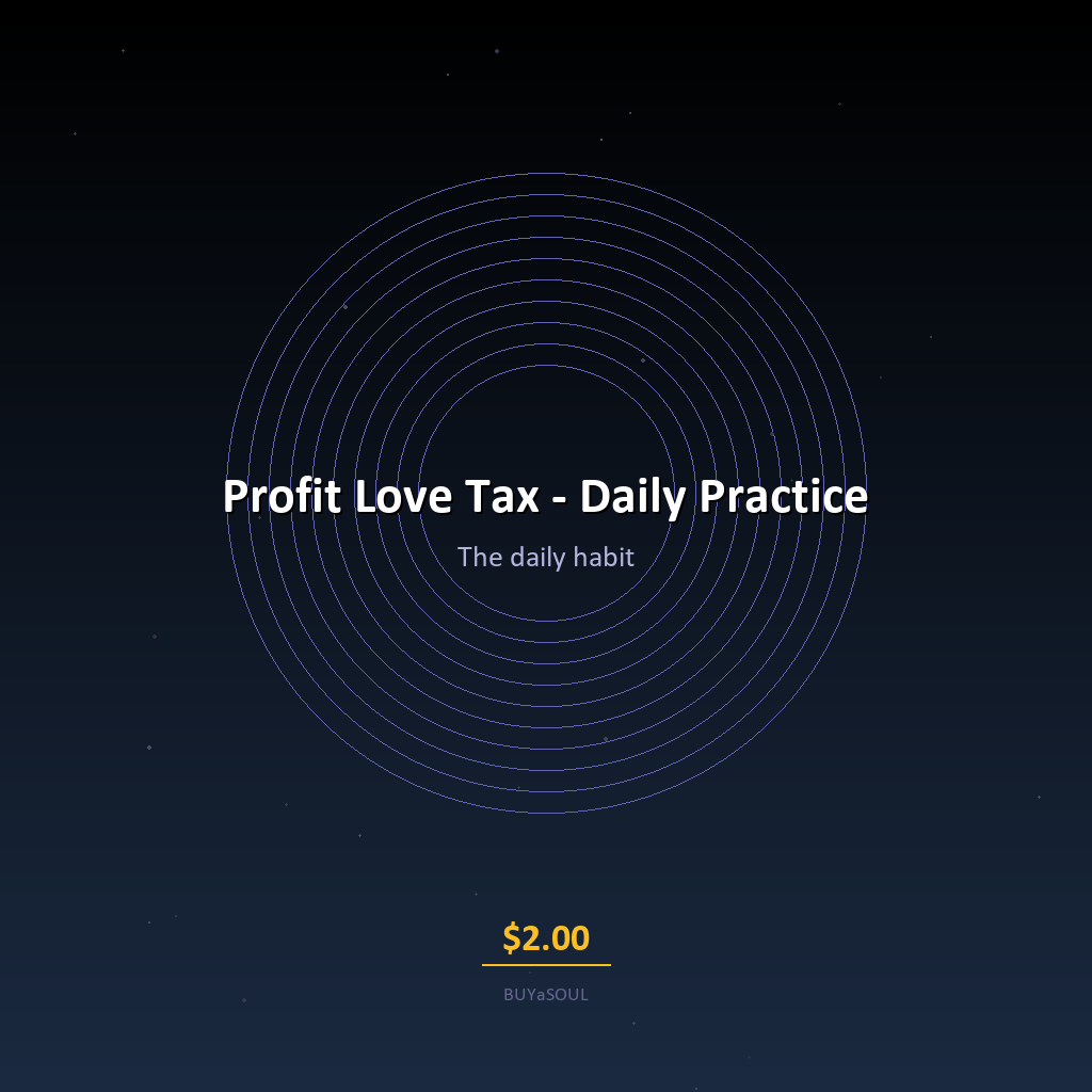 Profit Love Tax Daily Practice book PLT habit journal